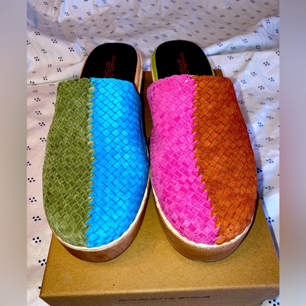 Charlotte Stone Martino Clogs in “Nassau” size 9